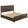 Greely Rustic Golden Brown Eastern King Storage Bed