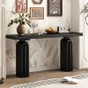 U_STYLE Chic, Elegant and Luxurious Acacia Veneer Console Table,Suitable for Entryway, Hallway, Living Room, Foyer, Corridor