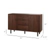 Retro Sideboard Kitchen Buffet Cabinet with Cabinets Drawers Coffee Bar Table Rustic Brown