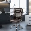 1PC Height Adjustable Big and Tall Office Chair Computer Desk Chair with Metal Base