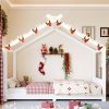 Twin House Floor Bed with Support Slats, Solid Wood House Bed Frame for Kids, No Box Spring Needed and Opening Constructure, White