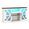 1PC 59 Inches Media Console Table with 3-Level Shelves and 22 Dynamic Modes