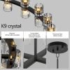 36 Inches Luxury Chandeliers Crystal Living Room Decorative Lights Simple Modern Dining Room LED Lighting