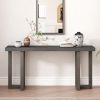 U_STYLE Geometric Design Console Table with Solid Pine Legs,Suitable for Entryway, Hallway, Living Room, Bedroom