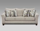 Camero Fabric Pillowback 2-Piece Living Room Set, Sofa and Loveseat, Gray