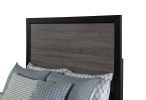 SOLUTO GREY AND BLACK TWIN BED