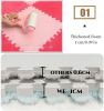 12 Pcs Plush Foam Interlocking Carpet Tiles,Soft Shaggy Fluffy Floor Area Rugs with Padding
