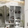 29'' x 28'' Modern Wall Mounted Bathroom Medicine Cabinet, Bathroom Wall Storage Cabinet with Mirror