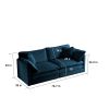 3 Piece Sofa Set with Arm Pillows and Toss Pillows , Sofa Set Include 2- Piece of Arm Chair and One 2-seat Sofa