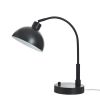 Black Finish Arch Dome Table Lamp