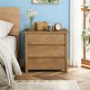 Bedside table, storage cabinet, nightstand with large storage space and space saving design