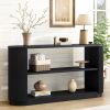Mirod Modern Entryway Console Table - Slim Sofa Table with Open Shelf & Elegant Wood Grain, Multi-Functional Hallway Table for Living Room