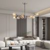 28" Modern Crystal Chandeliers, 9 Lights Chrome Chandelier for Living Room Bedroom, Dining Room Chandelier Over Table
