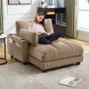 UNITED WE WIN Sleeper Sofa Couch Bed,Oversized Chaise Lounge Chair Cozy Cloud Couch
