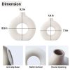 Ceramic Vases for Home Decor, Set of 2 Donut Vases, Modern Vase, White Vases, Farmhouse Vase, Decorative Vase, Round Boho Vase for Bookshelf, Mantel