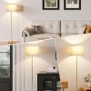 60'' Modern Floor Lamp with Shade, Tall Lamps for Living Room, Bedroom, Office, Dining Room, Gold Standing Lamp with Marble Base(Without Bulb)