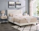 Findlay 3-Piece Bedroom Set, Plush 3D Upholstered Bed with Two Nightstands, Queen