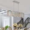 (Same as W1340P189407/L5018) Modern Oval Crystal ceiling chandelier Luxury Home Decor Light Fixture (No Bulbs)