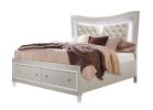 CROSS GLAM CHAMPAGNE KING BED WITH LED