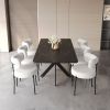 Scalable Dining Table Table Set for 6-8 Person for Dining Room