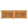 Garden Storage Box Warm Teak Solid teak wood, water-resistant PE bag