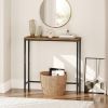 Console Table, 29.5" Small Entryway Table, Thin Sofa Side Display Table, for Hallway, Bedroom, Living Room, Foyer, Rustic Brown