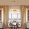 23.6 Inches Luxury Chandeliers Crystal Living Room Bedroom Decorative Lights Simple Modern Dining Room LED Lighting