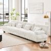 4-Seater Sectional Sofa Modular Deep Seat Sofa Couch , Chenille Sofa Comfy Upholstered Sofa for Living Room, Apartment, Studio, Office,Chenille White