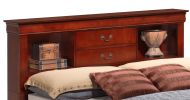 Charming King Storage Bed In Cherry Finish