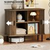 Buffet cabinet with storage space, coffee bar cabinet, sideboard, walnut wood