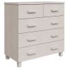 Sideboard White Solid pinewood, MDF Medium Buffet Sideboard