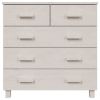 Sideboard White Solid pinewood, MDF Medium Buffet Sideboard