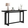 59" Narrow Console Table - MDF Entryway Sofa Table for Hallway, Living Room, Foyer with Space-Saving Design