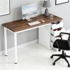 Computer desk with storage space, modern desk, writing desk, home office desk
