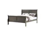 Louis Philippe Dark Gray Finish E. King Bed