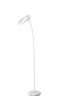 73" Tall Metal Torchiere Floor LED Lamp with Halo design, Matte White finish