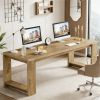 Two person office desk, rectangular dining table, study desk, conference table