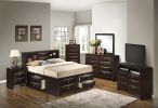 Glory Furniture Marilla G1525G-KSB3 King Storage Bed , Cappuccino