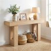 63" Farmhouse Console Table, Narrow Entryway Table with Spacious Bottom Storage