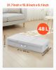 VEVOR Under Bed Storage with Lids, 31.7 x 15.9 x 6.1 Inch, 48L Large Underbed Clothes Storage Containers