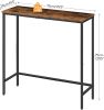 Console Table, 29.5" Small Entryway Table, Thin Sofa Side Display Table, for Hallway, Bedroom, Living Room, Foyer, Rustic Brown