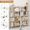 5 Tier Large Book Shelf, Bookcase Home Office Open Bookshelf,Shelves for Living Room, Office Shelf