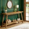 Farmhouse Console Table, Entryway Table 2-Tier Sofa Table