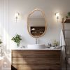 Irregular Wall Mirror Decorative, Asymmetrical Mirror for Wall Decor, Wavy Accent Mirrors for Living Room Bathroom Bedroom Entryway