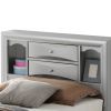 Stylish Twin Storage Bed In Silver Champagne