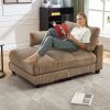 UNITED WE WIN Sleeper Sofa Couch Bed,Oversized Chaise Lounge Chair Cozy Cloud Couch