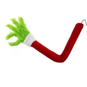 Christmas Elf Arm Plush Hanging Ornament Red Green Dual Color, Home Decor Christmas Tree Accessories For Family Party Scenes (Option: 1PCs)