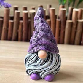 Garden Gnome Resin Statue (Color: Purple)