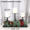 3Pcs Metal Candle Holders Iron Pillar Candle Plate Candle Stand Candlestick Table Centerpieces Wedding Party Festival Home Decor