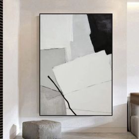 Abstract Oil Painting On Canvas Modern Oil Painting Light gray Hand Painted Large Wall Art For Home Decor (Style: 01, size: 120x160cm)